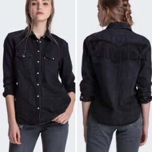 NWT Levi’s Fringe Western Button Down Shirt XXL